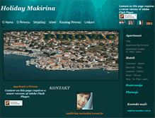 Tablet Screenshot of holiday-makirina.hr